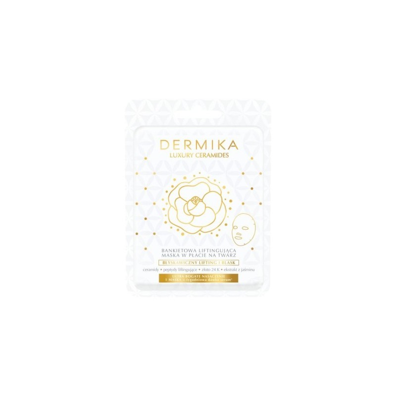 Dermika Luxury Ceramides Banquet Lifting Sheet Mask For The Face, 1 Piece