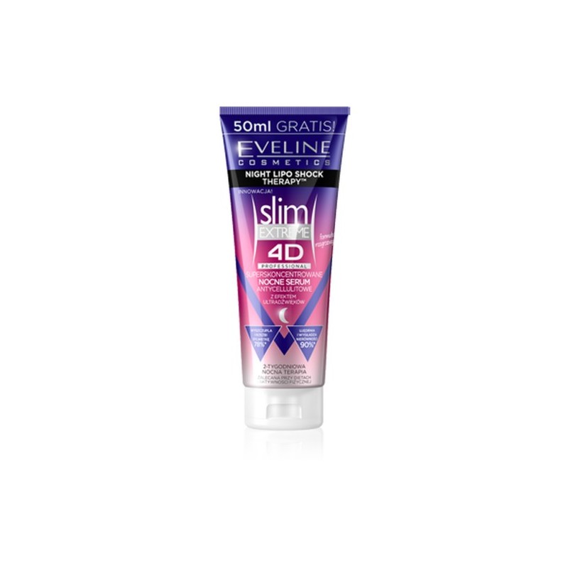 Eveline Slim Extreme 4d Night Lipo Shock Therapy Super Concentrated Anti-cellulite Night Serum 250ml