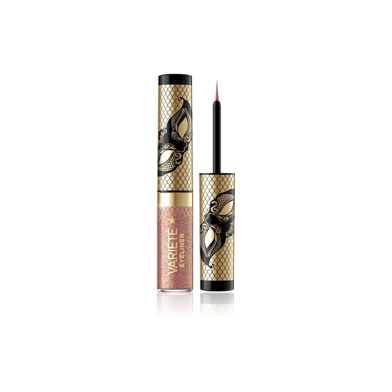 Eveline Variete Liquid Eyeliner Shiny Long Lasting &waterproof No.01 Sparkle Gold 4ml