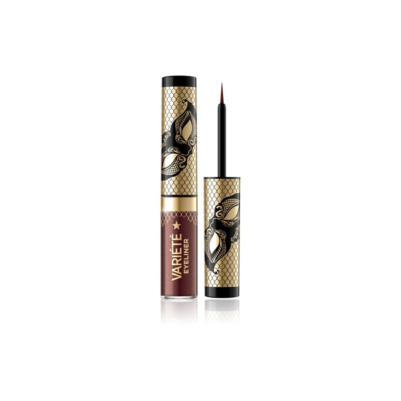 Eveline Variete Liquid Eyeliner Shiny Long Lasting &waterproof No.02 Shiny Brown  4ml