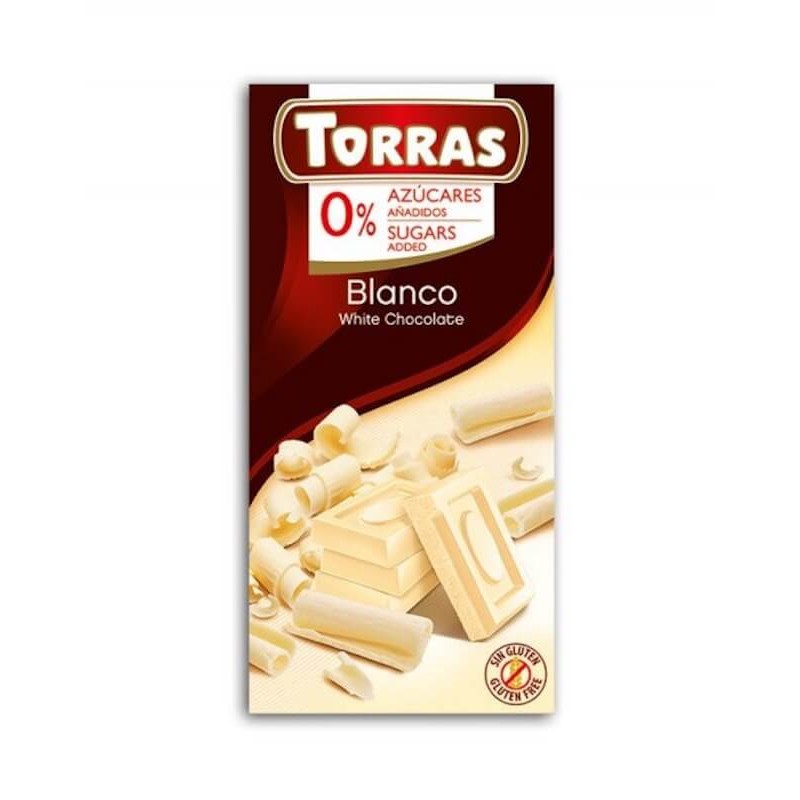 White Chocolate No Sugar 75g Torras