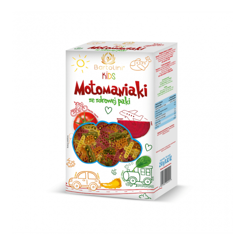 Kids Pasta Motomaniaki From Healthy Pack 250g Bartolini
