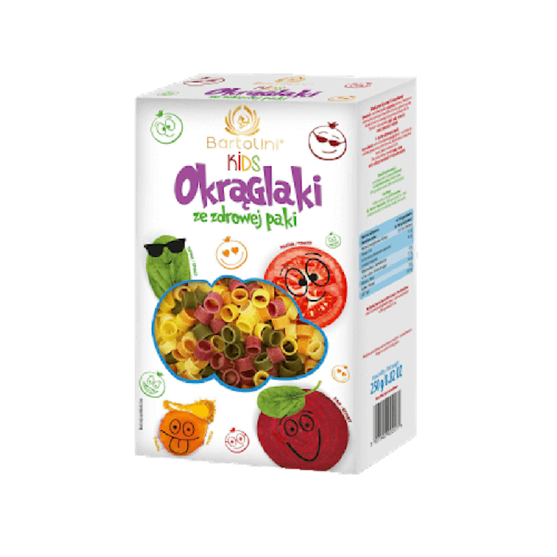 Makaron Kids Okrąglaki Ze Zdrowej Paki 250g Bartolini