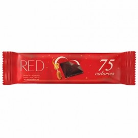 Dark Chocolate Bar With Orange & Almonds No Sugar 26g Red