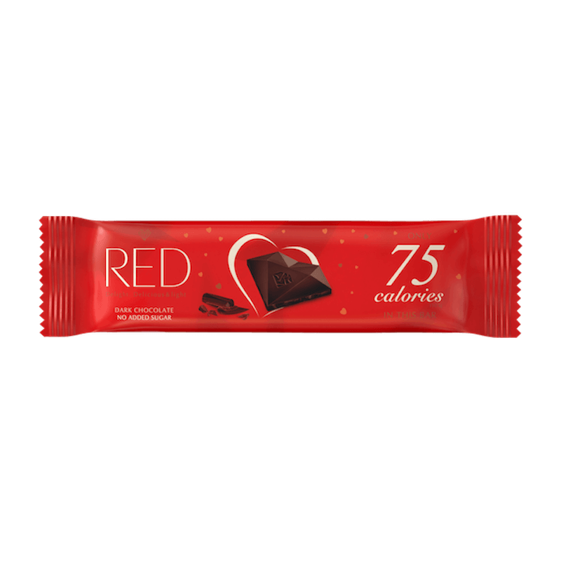 Dark Chocolate Bar No Sugar 26g Red