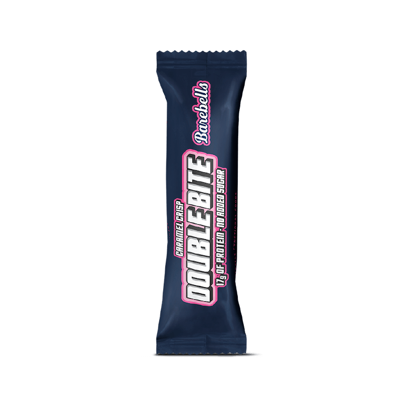 Protein Bar Double Bite Caramel Crisp 55g Barebells
