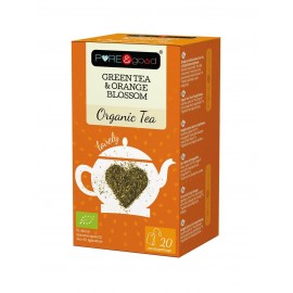 Herbata Ekologiczna Zielona Z Kwiatem Pomarańczy 36g Pure&Good