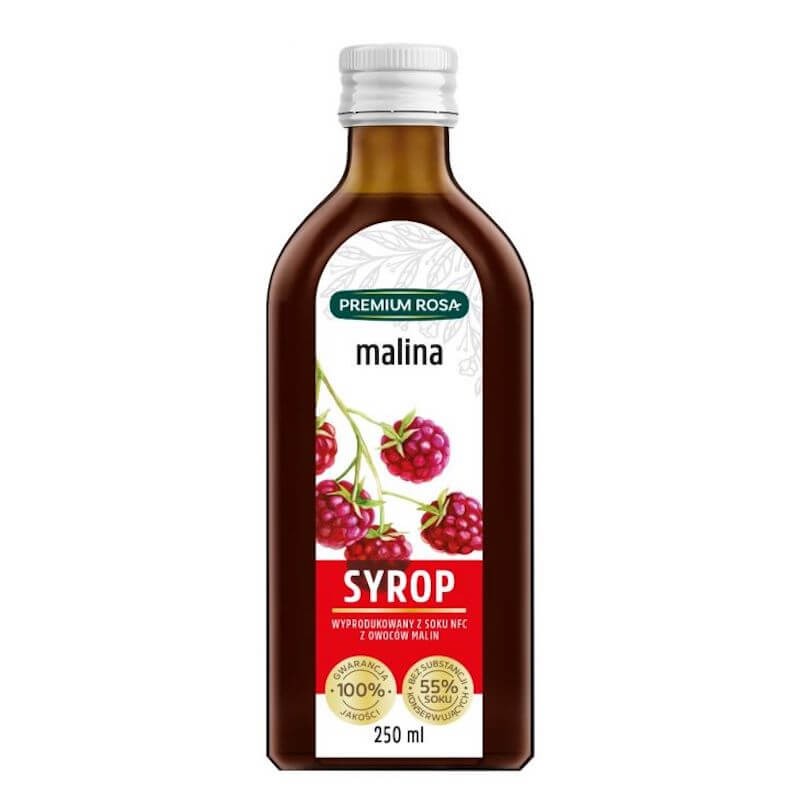 raspberry syrup 250ml premium rosa