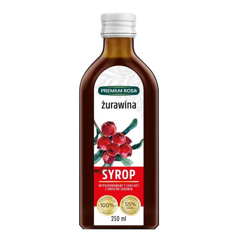 cranberry syrup 250ml premium rosa