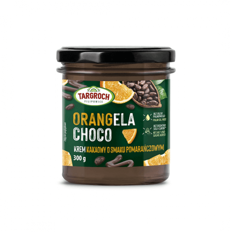Orangela choco - cocoa cream with orange flavor 300g Targroch