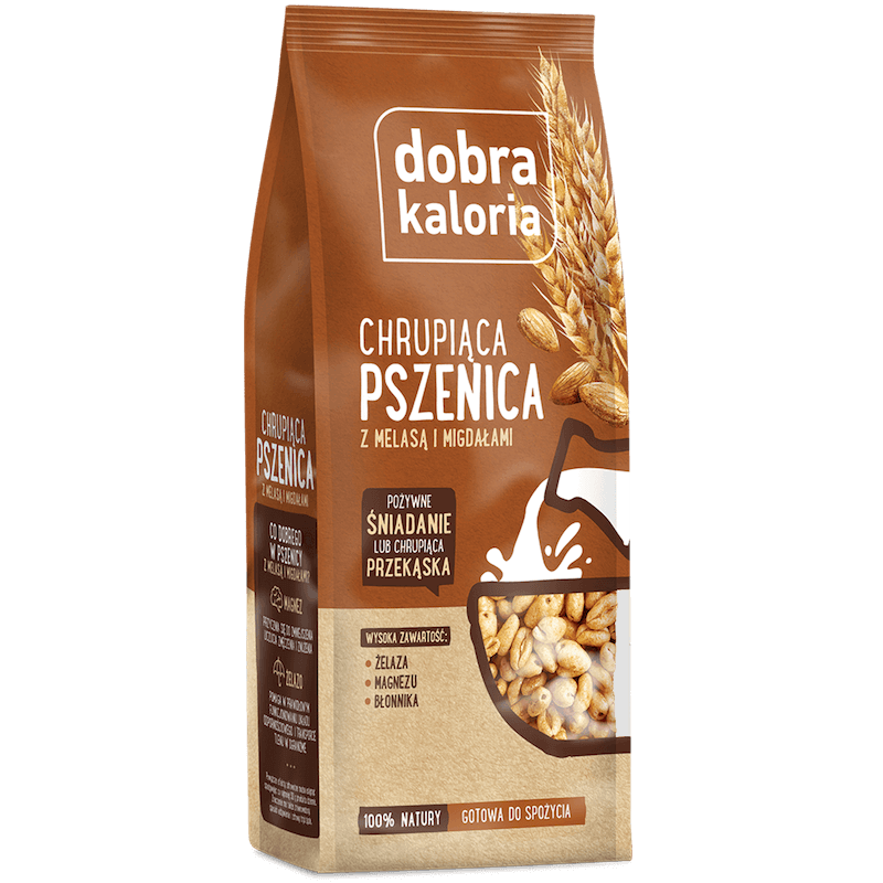 Chrupiąca Pszenica z Melasą i Migdałami 120g Dobra Kaloria