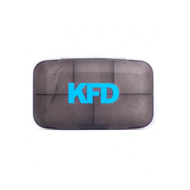 Pill box / Pillbox zamykany na tabletki grafitowy KFD