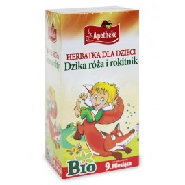 Herbatka dla dzieci - DZIKA RÓŻA I ROKITNIK Bio (20 x 1,5 g) 30 g  Apotheke