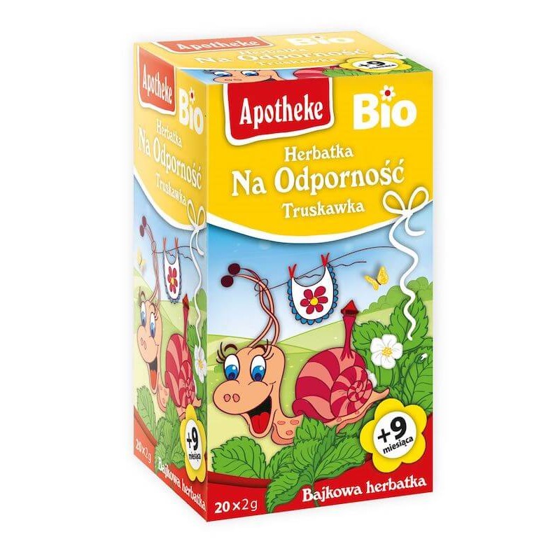 Herbatka dla dzieci - na odporność TRUSKAWKA Bio (20 x 2 g) 40 g Apotheke