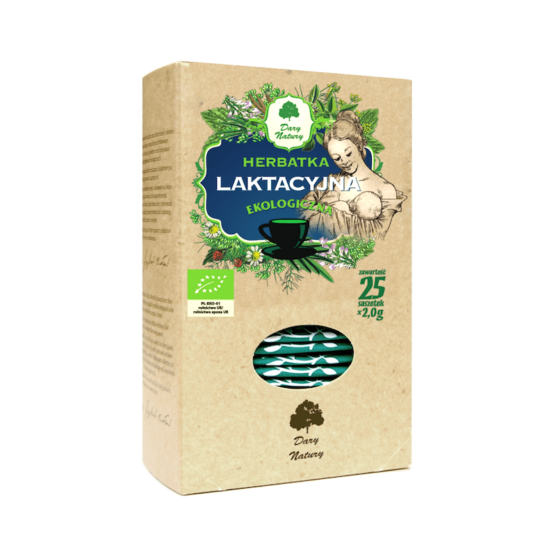 Herbatka Laktacyjna EKO 25x2g ekspresowa - Dary Natury