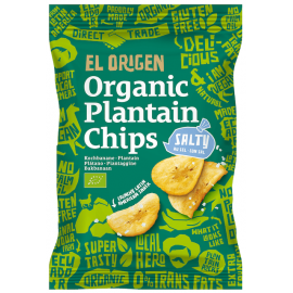 Salted plantain crisps gluten-free BIO 80g EL ORIGEN