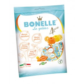 Żelki wegańskie bez cukru  o smaku cytryny i mandarynki 90 g Bonelle
