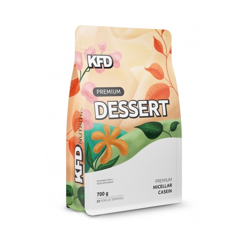Premium Protein Dessert Białko Kazaina Micelarna Ciasteczkowy  700g KFD