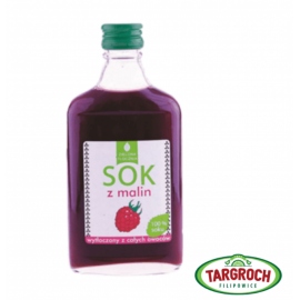 Zielona Tłocznia Raspberry Juice 100% 200ml Targroch
