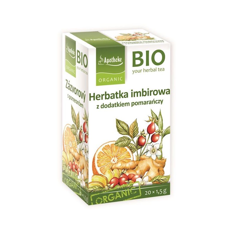 Herbatka imbir - pomarańcza BIO 20 x 1,5g Apotheke