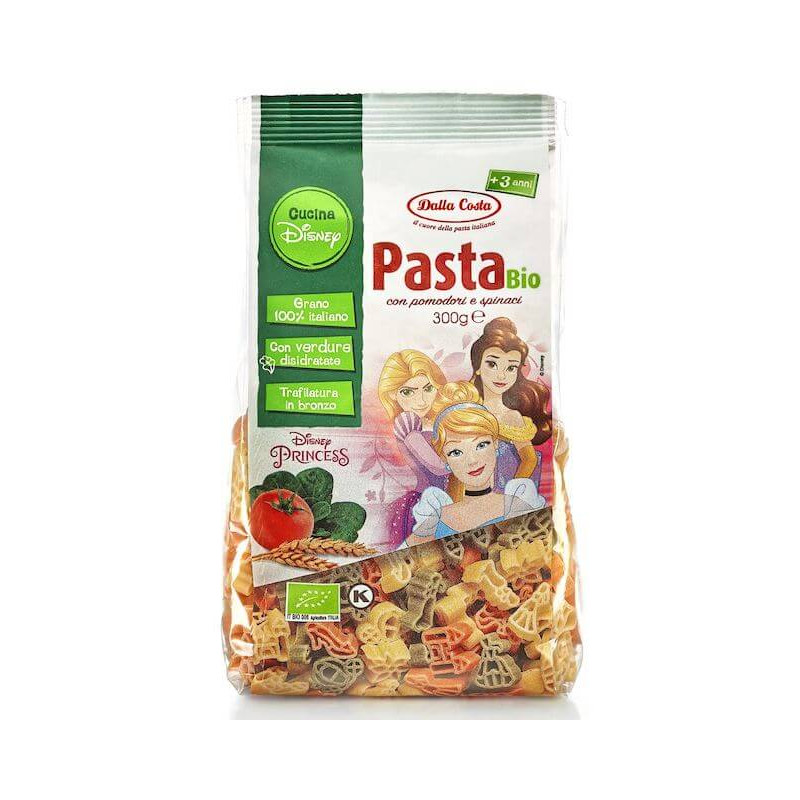 Organic Pasta (Three-Color Semolina) DISNEY Princess 300g Dalla Costa