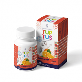 Tuptuś Vitamin C 250mg for immunity for children from 3 years of age 60 effervescent lozenges SweetPharm