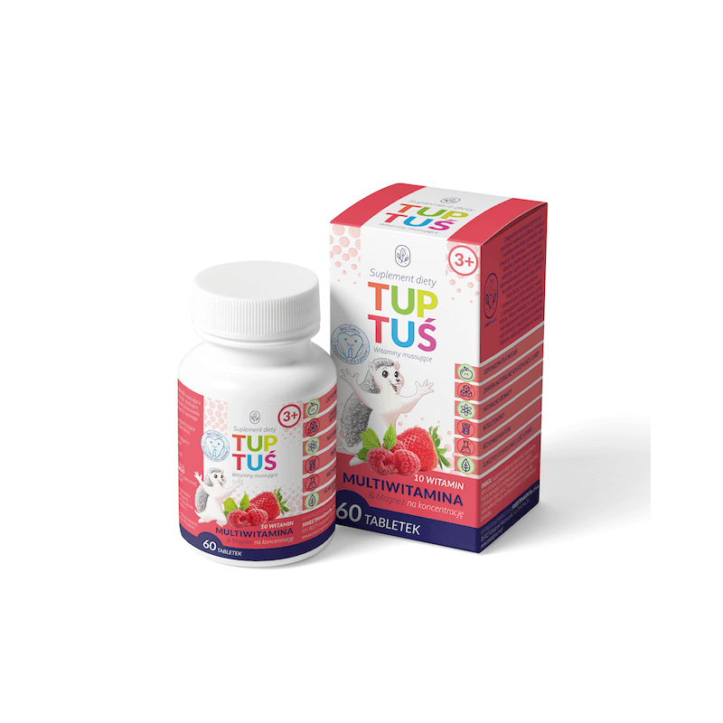 Tuptuś multivitamin & magnesium for concentration for children from 3 years of age 60 Effervescent Lozenges SweetPharm