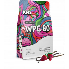 Białko Regular WPC 80 waniliowo - truskawkowy 750g KFD