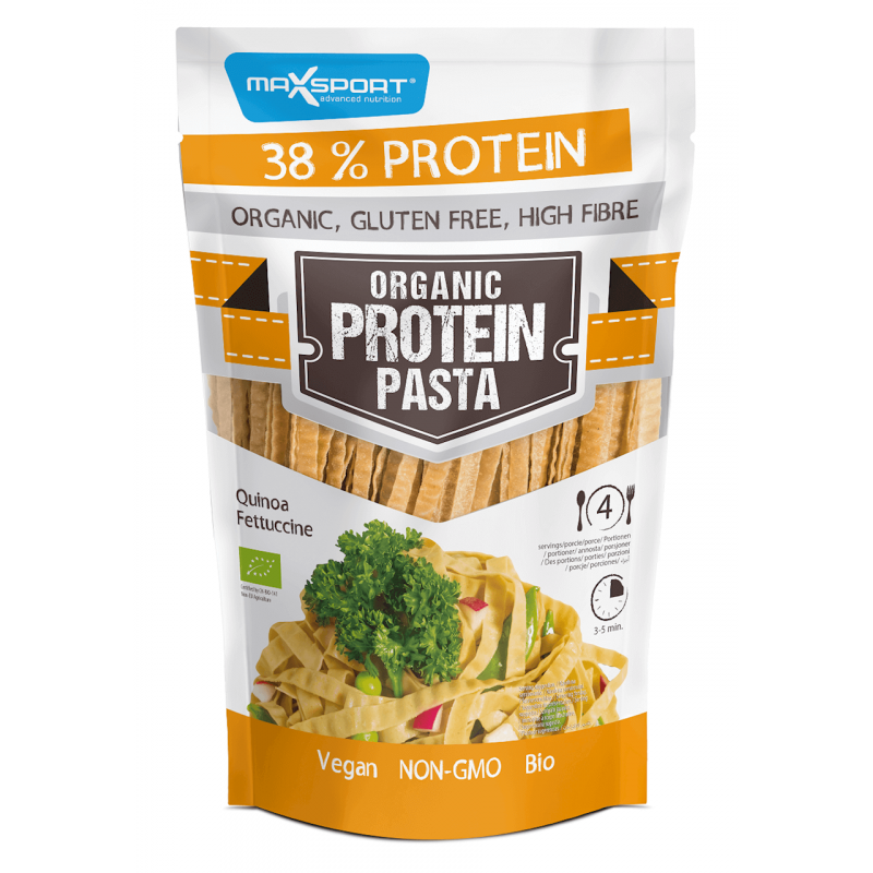 Organic Gluten-Free protein pasta green soi & quinoa FETTUCCINE 200g MaxSport