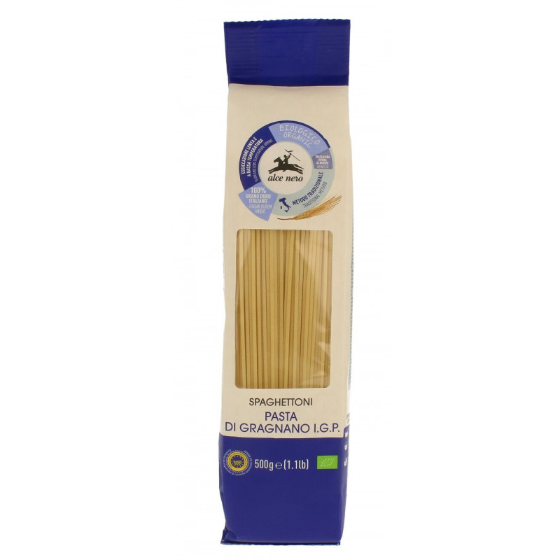 Makaron semolinowy SPAGHETTONI BIO 500g Alce Nero