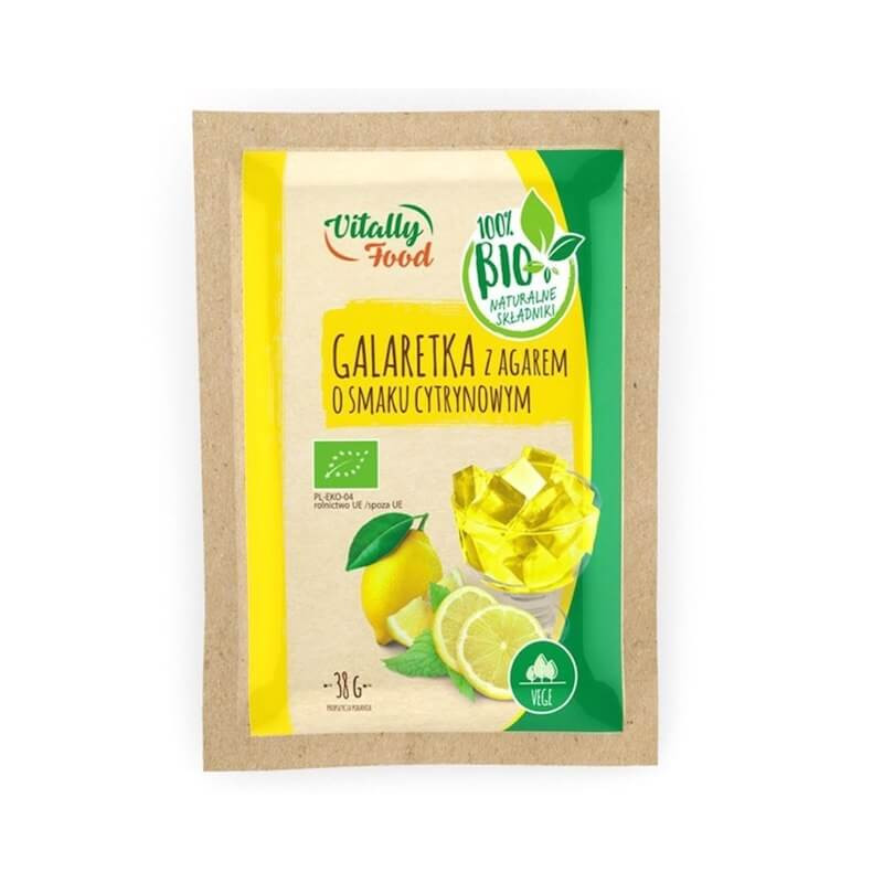 Organic Lemon jelly with agar 38g Vitally Food
