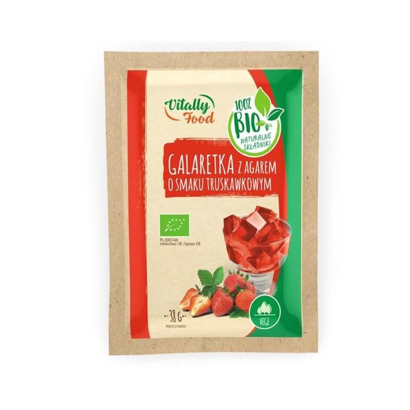 Organic Strawberry jelly with agar 38g Vitally Food