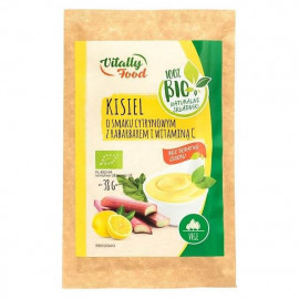 Organic lemon kissel with rhubarb and vitamin C without sugar 38g Vitally Food