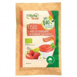 Organic strawberry kissel with strawberries and vitamin C without sugar 38g Vitally Food