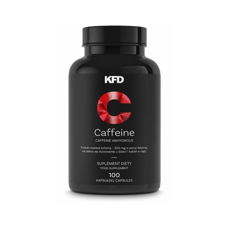 Anhydrous Caffeine 200mg 100 Capsules KFD