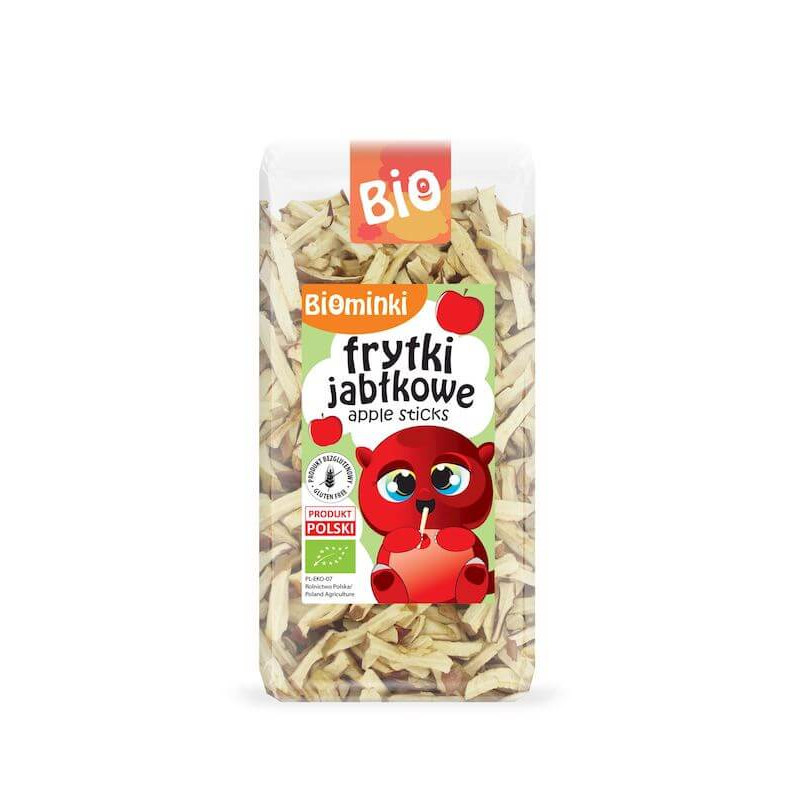 Organic Gluten-Free Apple Sticks 50g Biominki