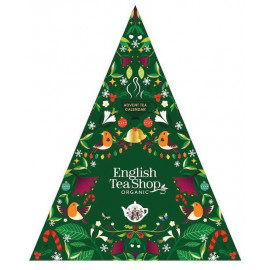 Kalendarz Adwentowy Herbaty i herbatki BIO piramidki 13 smaków 50g (25x2g) English Tea Shop Organic