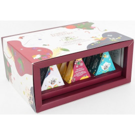 Kolekcja Herbatek świątecznych BIO piramidki 3 smaki 24g (12x2g) English tea Shop Organic