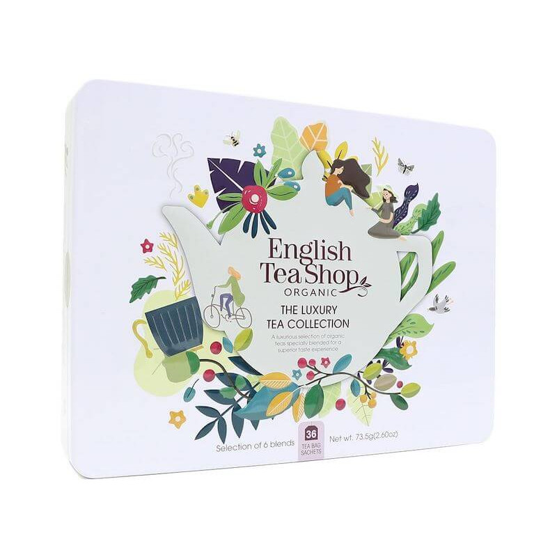 Zestaw Herbat i herbatek Luksusowych BIO 6 smaków 73,5g (36x2,04g) English Tea Shop Organic