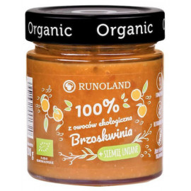Organic Peach & Linseed Jam 200g Runoland