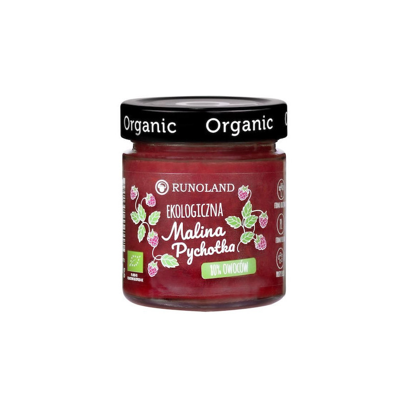 Organic Raspberry Jam 200g Runoland