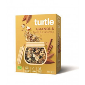 Organic Gluten-Free Granola Apple & Cinnamon 350g Turtle