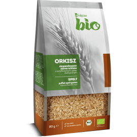 Organic Puffed Spelt Grains 80g Soligrano