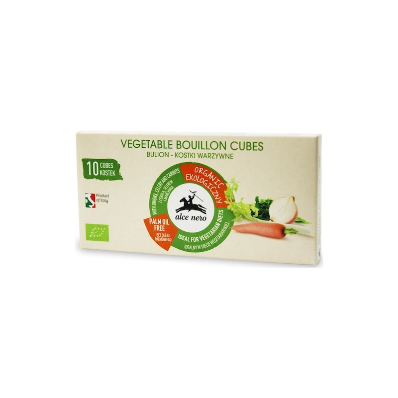 Organic Vegetable Bouillon Cube 100g Alce Nero