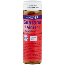 Tabletki do żucia GUARANA + ŻEŃ-SZEŃ BIO 30g 60 sztuk Hoyer