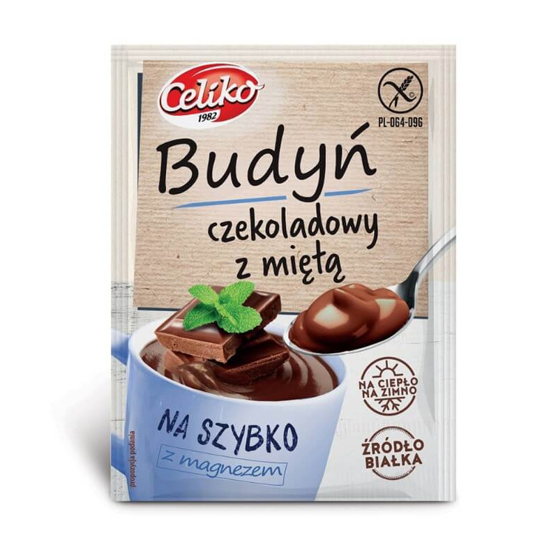 Gluten-Free Chocolate Pudding With Mint 37g Celiko