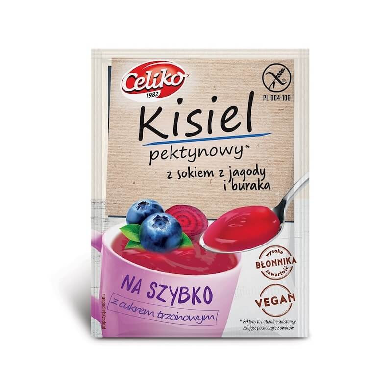 Gluten-Free Pectin Kissel With Blueberry & Beetroot Juice 20g Celiko