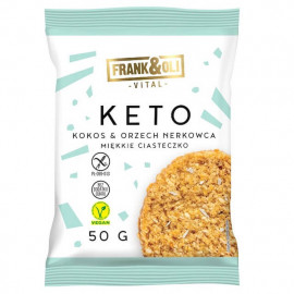 KETO Gluten-Free Soft Cookie With Coconut & Cashew Nuts 50g Frank & Oli
