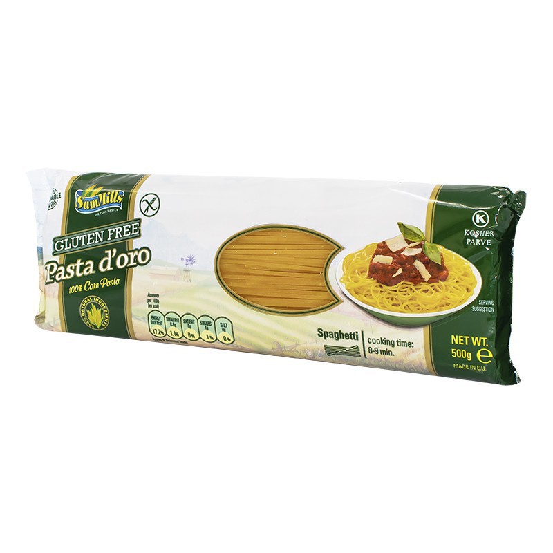 GLUTEN FREE CORN PASTA D'ORO SPAGHETTI 500G SAMMILS