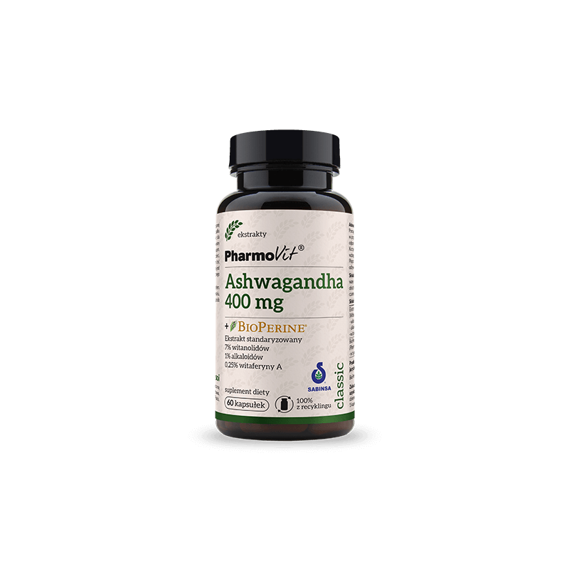 ASHWAGANDHA Extract 400mg 90 Capsules Pharmovit (Classic)